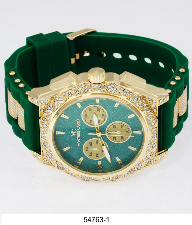 5476-Montres Carlo Silicon Band Watch