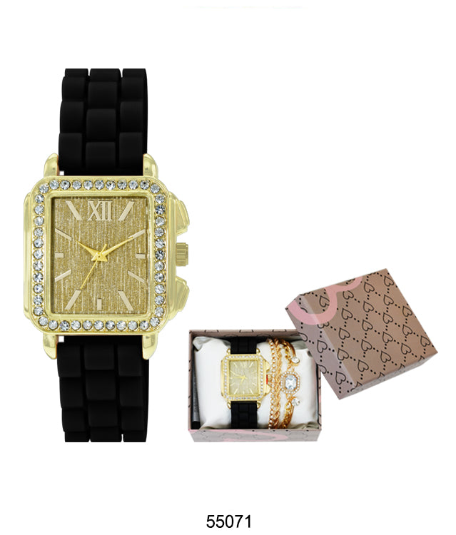 5507 - Silicon band watch Gift Box Edition