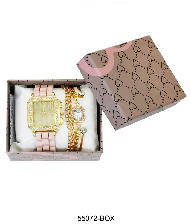 5507 - Silicon band watch Gift Box Edition