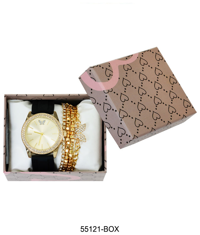 5512 - Silicon band watch Gift Box Edition