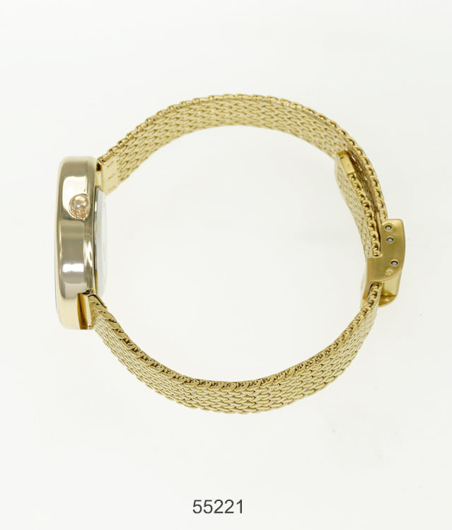 55221-Montres Carlo Mesh Band Watch