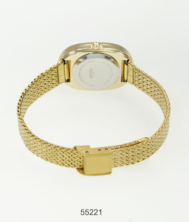 55221-Montres Carlo Mesh Band Watch
