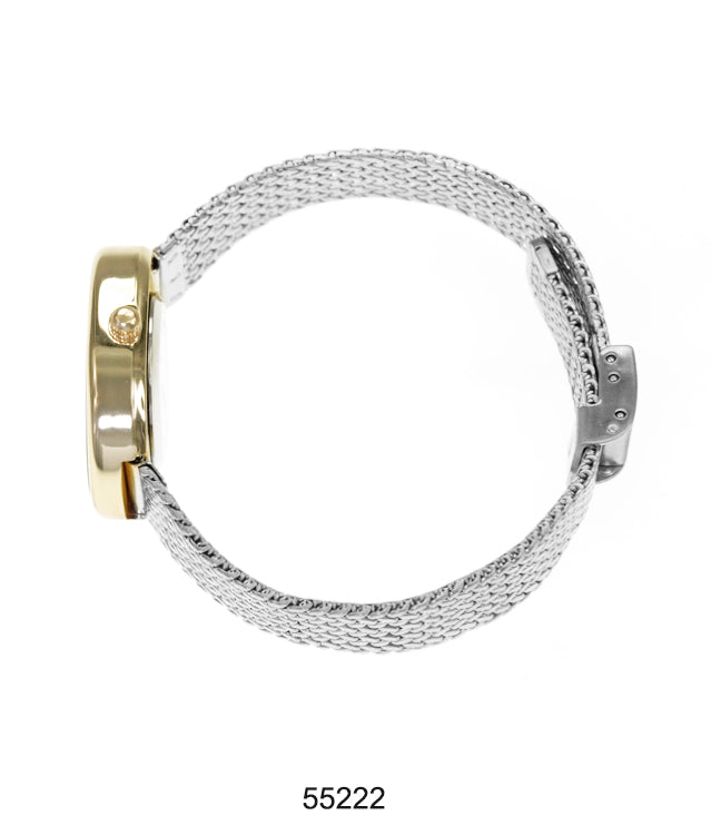 55221-Montres Carlo Mesh Band Watch
