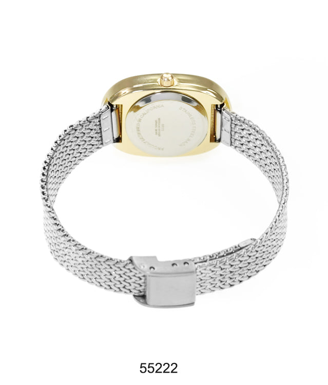 55221-Montres Carlo Mesh Band Watch