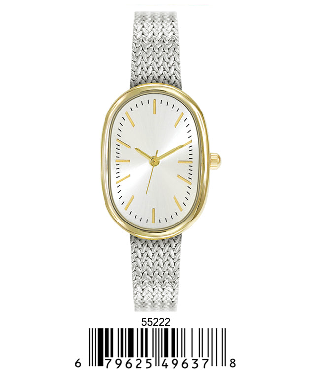 55221-Montres Carlo Mesh Band Watch