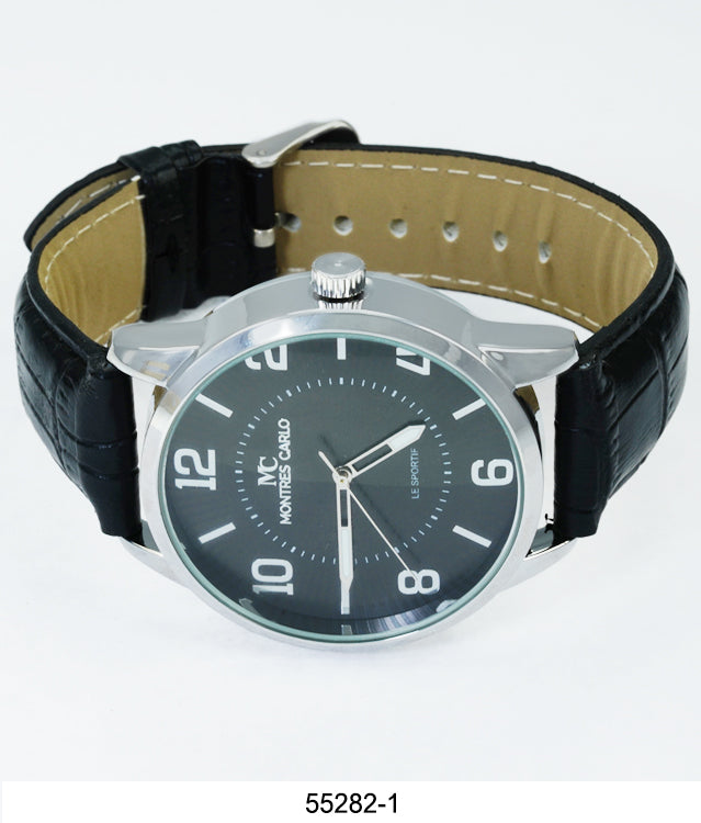 5528 - Faux Leather Band Watch