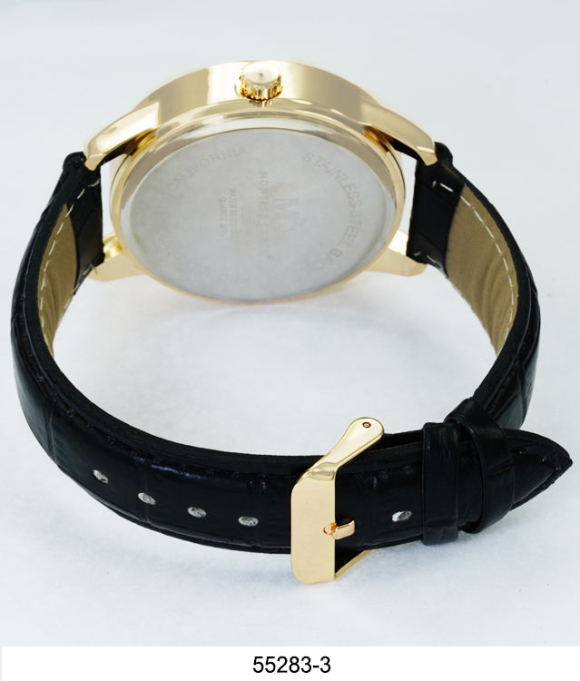 5528 - Faux Leather Band Watch