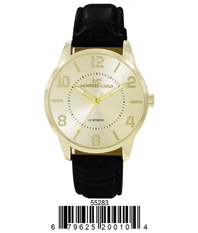 5528 - Faux Leather Band Watch