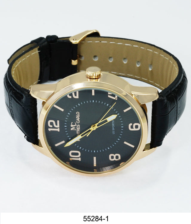 5528 - Faux Leather Band Watch