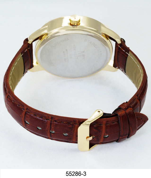 5528 - Faux Leather Band Watch