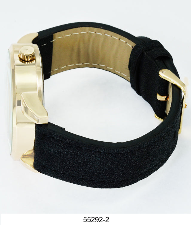 5529 - Faux Leather Band Watch
