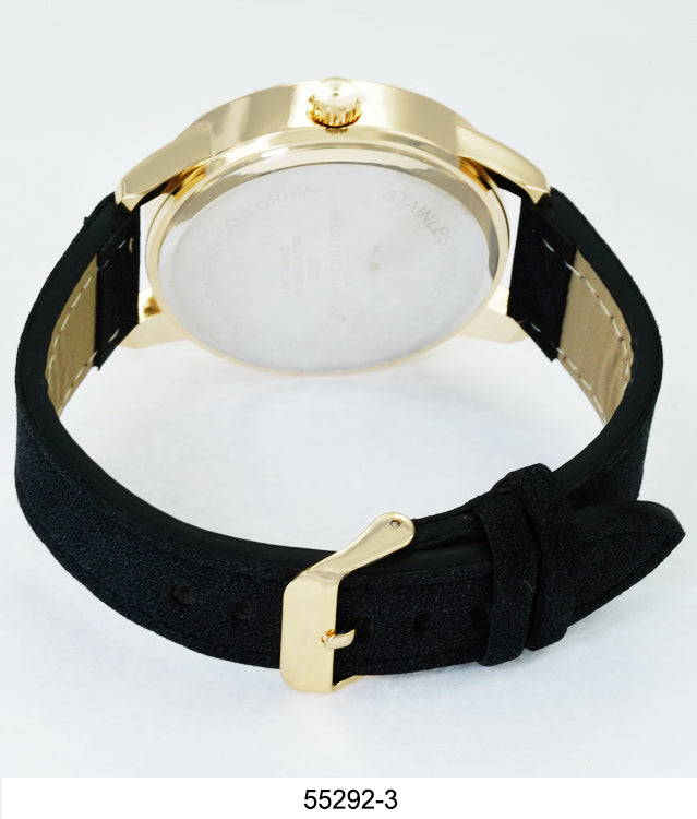 5529 - Faux Leather Band Watch