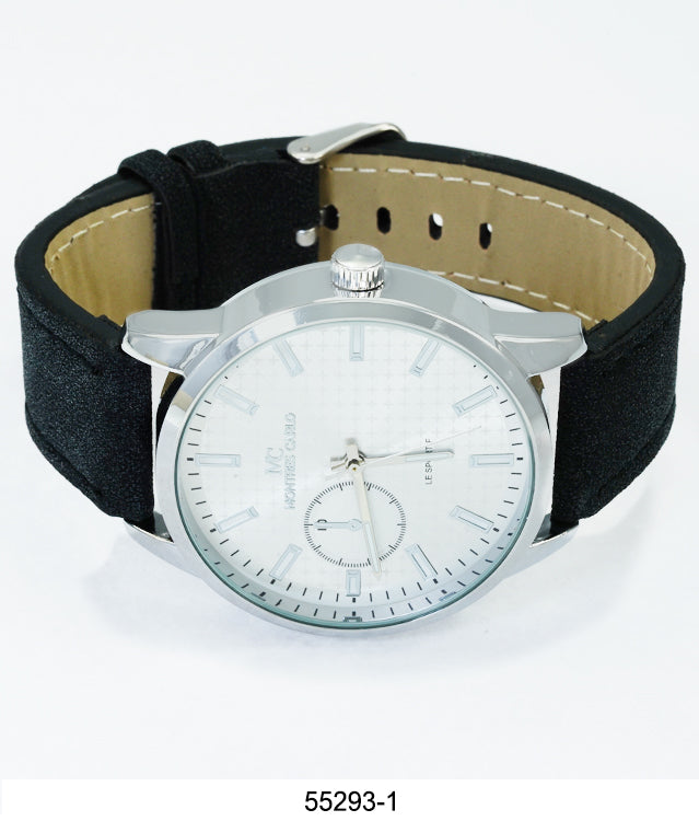 5529 - Faux Leather Band Watch