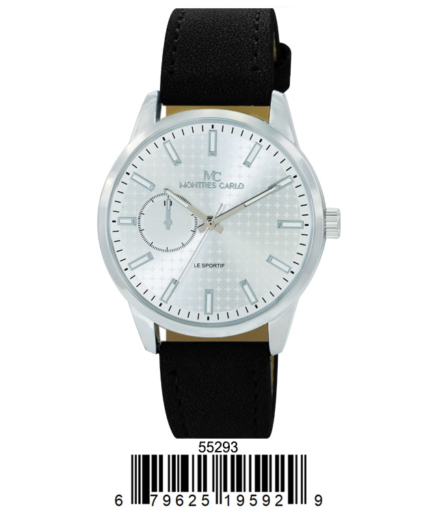 5529 - Faux Leather Band Watch