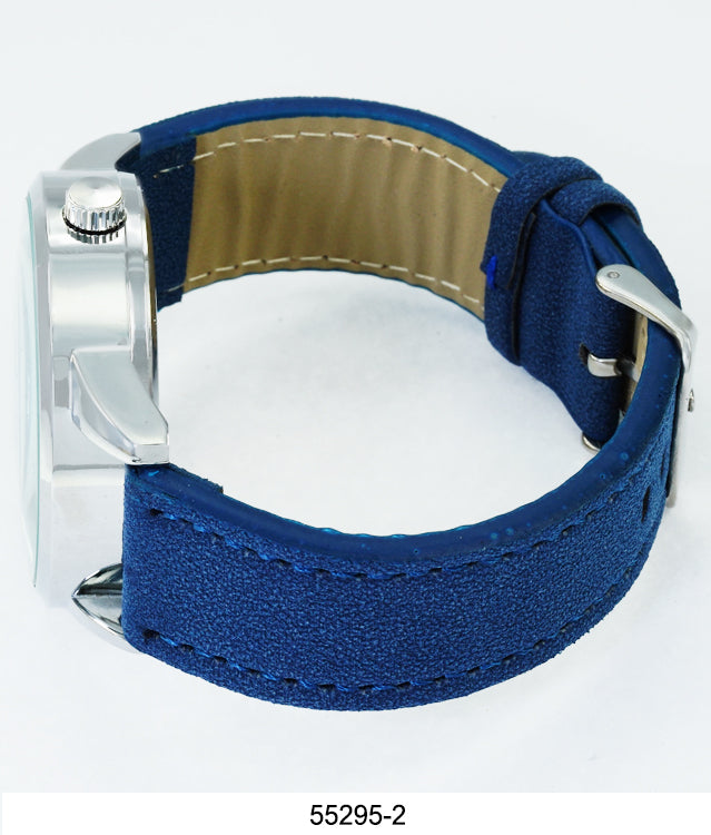 5529 - Faux Leather Band Watch