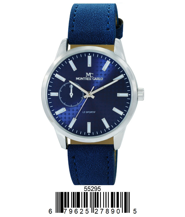 5529 - Faux Leather Band Watch