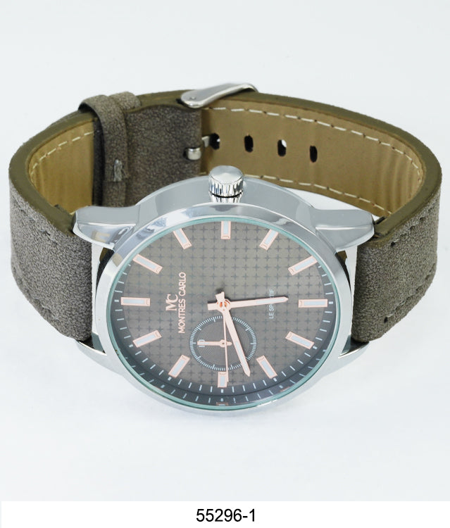 5529 - Faux Leather Band Watch