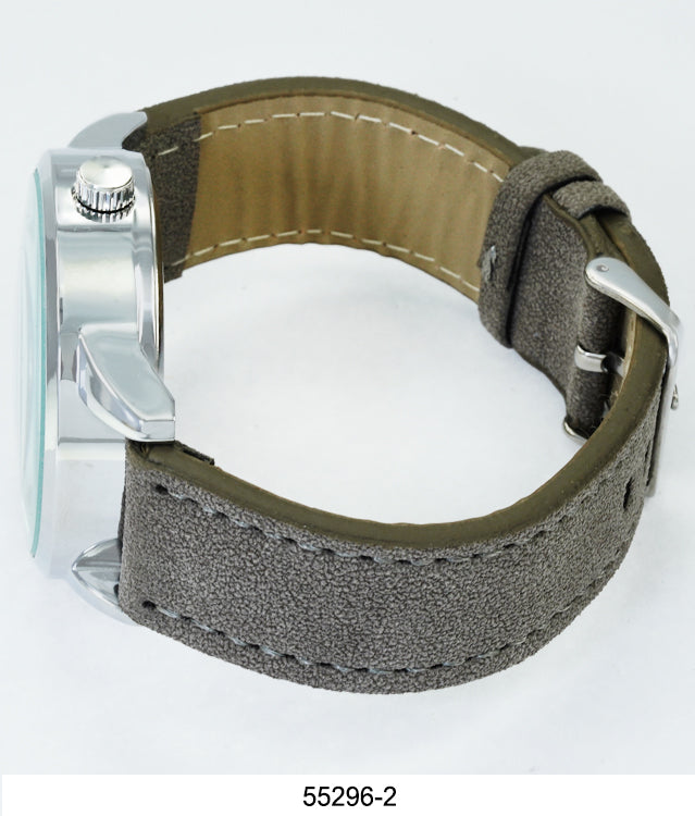 5529 - Faux Leather Band Watch