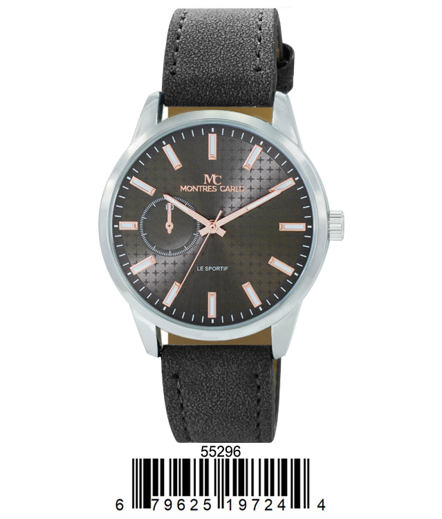 5529 - Faux Leather Band Watch