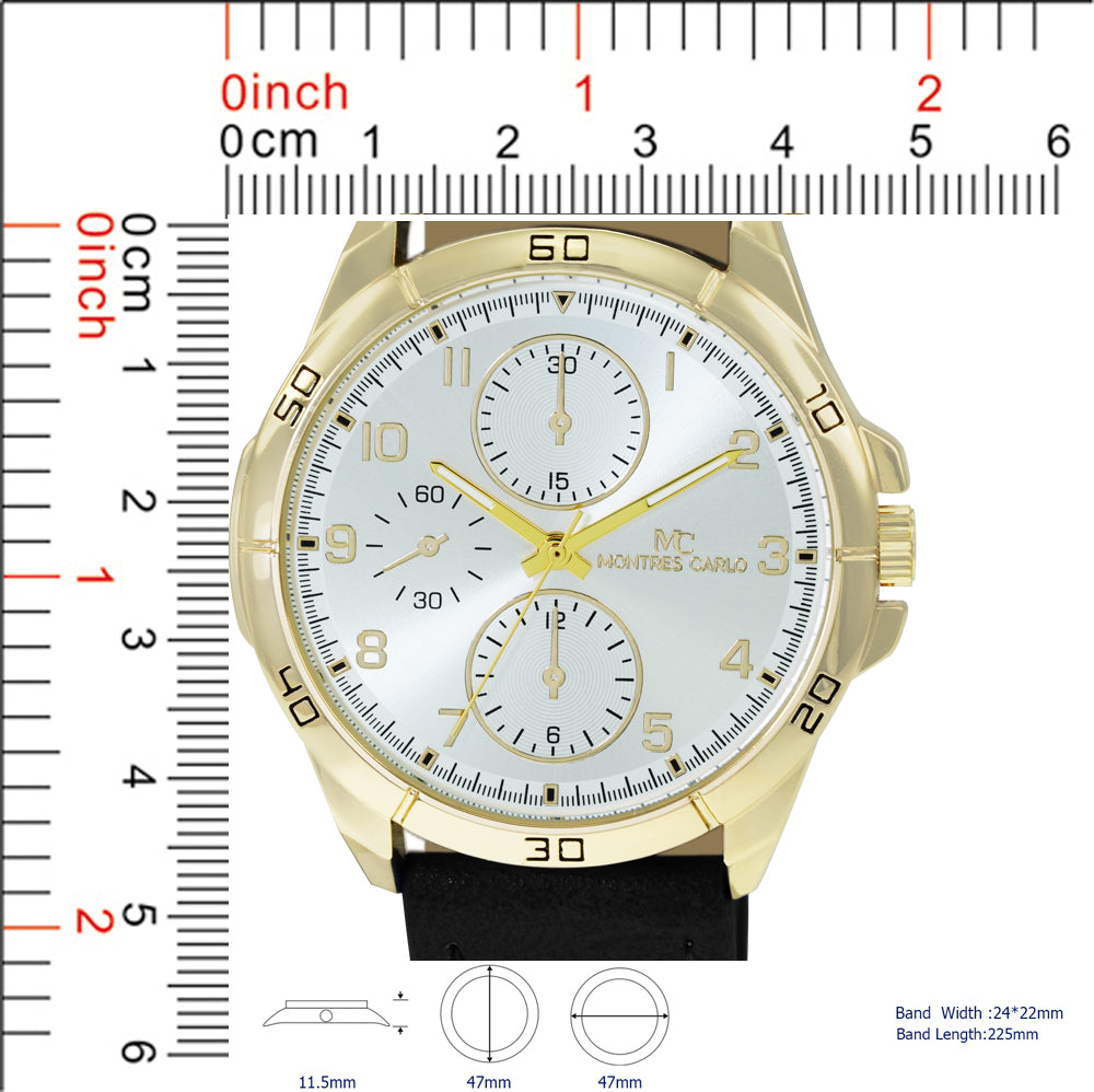 5531 - Faux Leather Band Watch