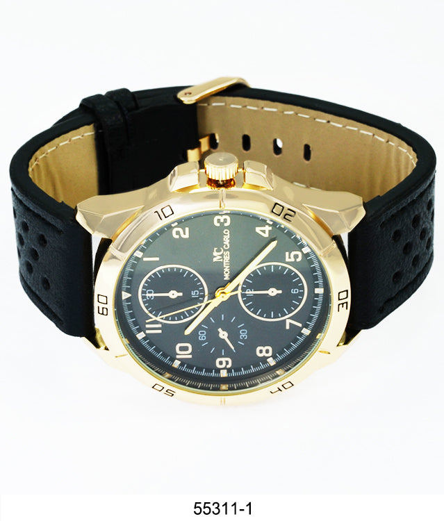 5531 - Faux Leather Band Watch