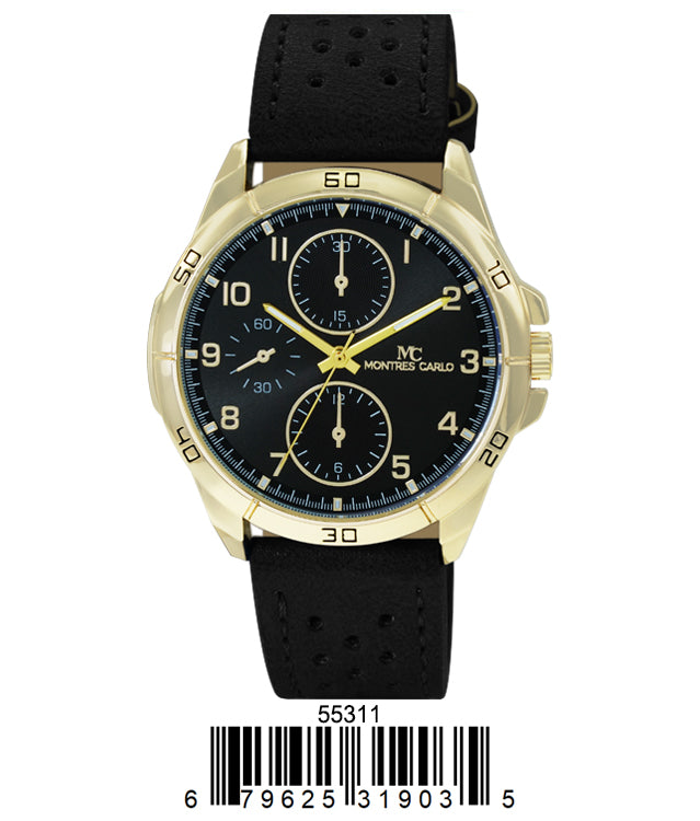5531 - Faux Leather Band Watch