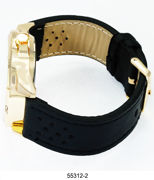 5531 - Faux Leather Band Watch