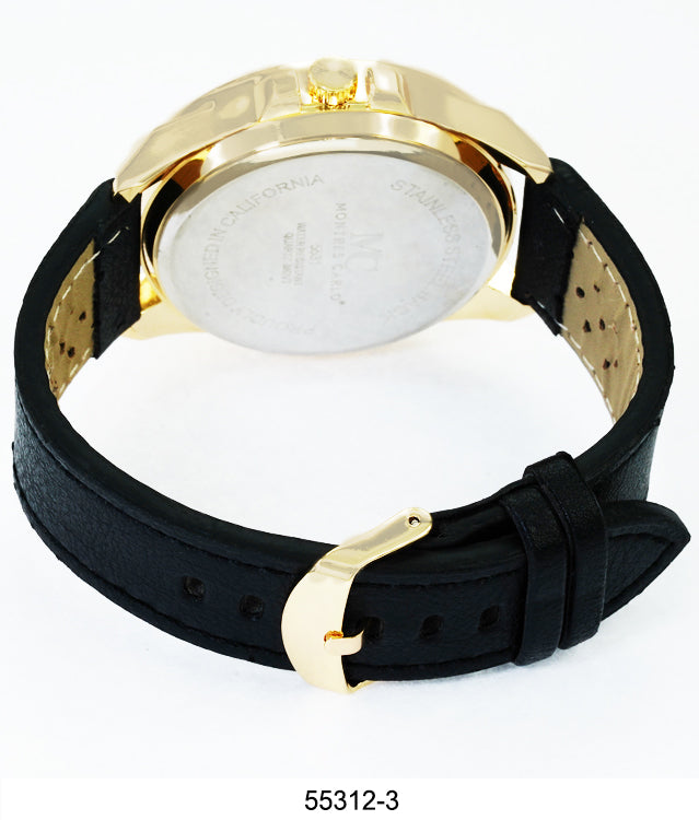 5531 - Faux Leather Band Watch