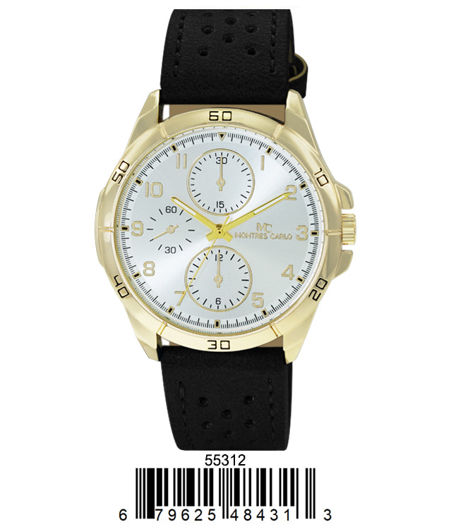 5531 - Faux Leather Band Watch
