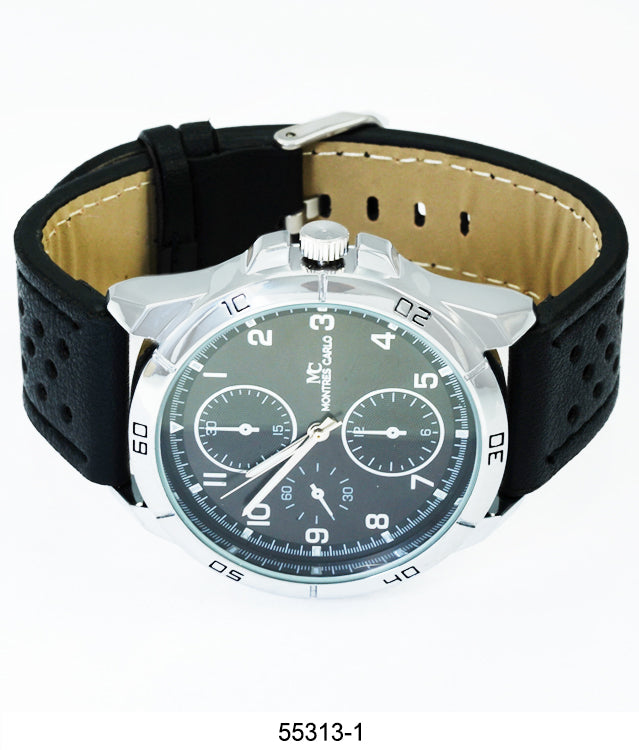 5531 - Faux Leather Band Watch
