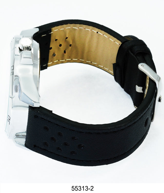 5531 - Faux Leather Band Watch