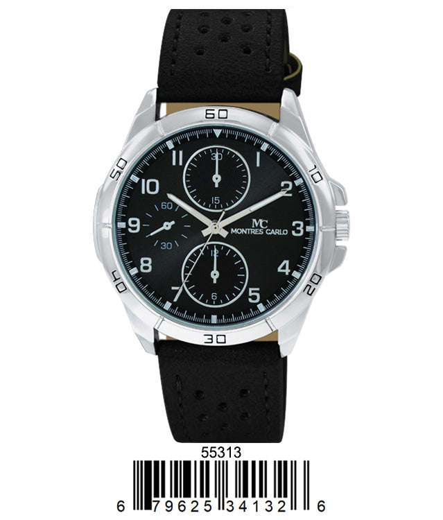 5531 - Faux Leather Band Watch