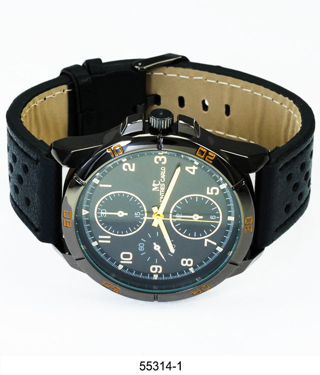 5531 - Faux Leather Band Watch