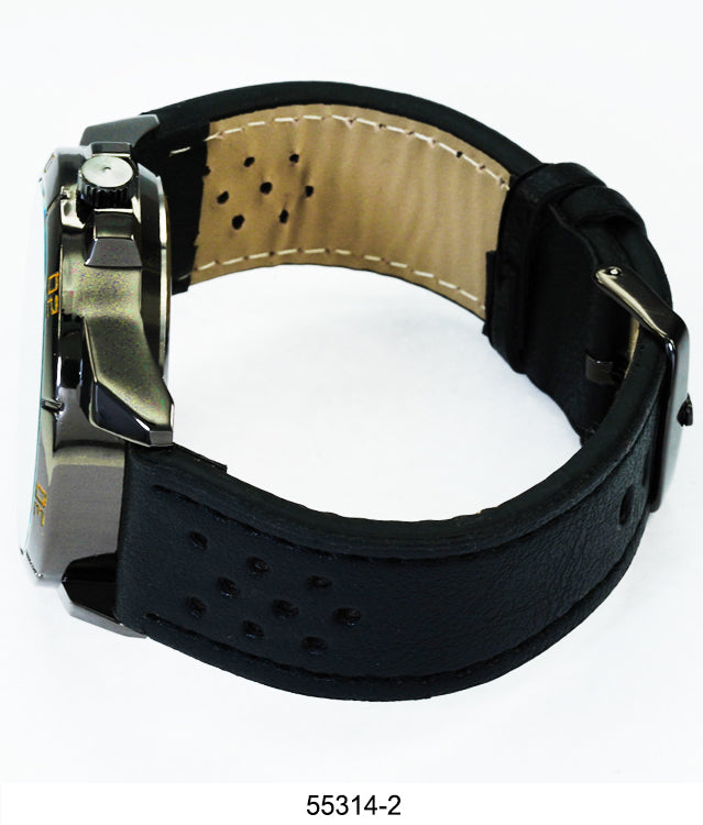 5531 - Faux Leather Band Watch