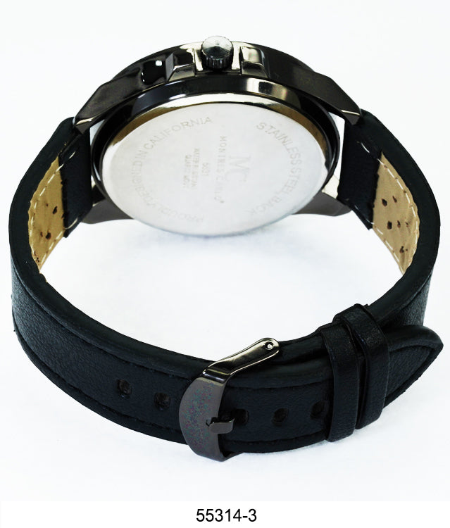 5531 - Faux Leather Band Watch