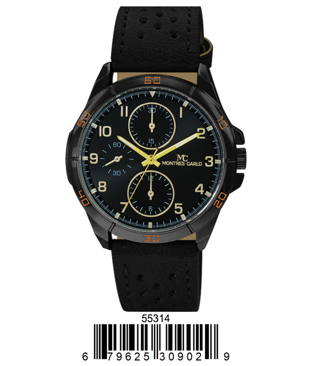 5531 - Faux Leather Band Watch