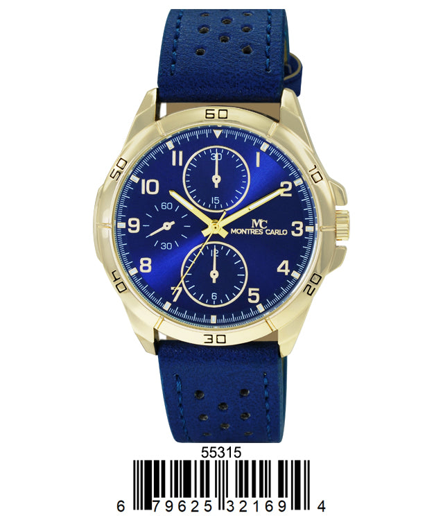 5531 - Faux Leather Band Watch