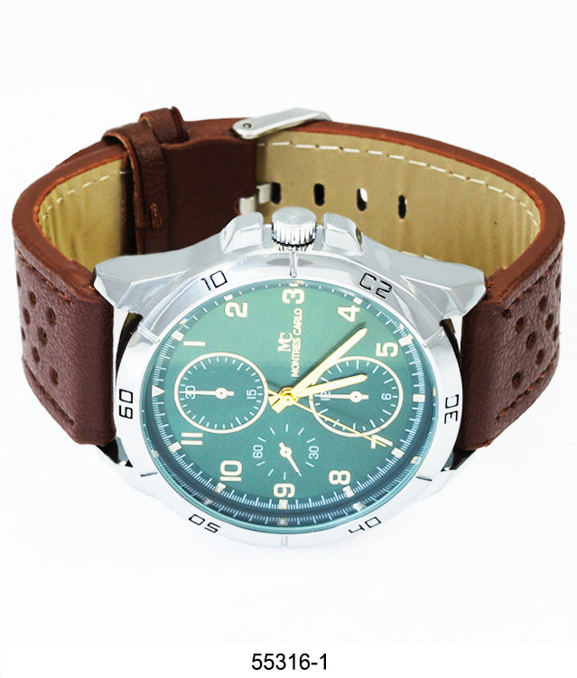 5531 - Faux Leather Band Watch
