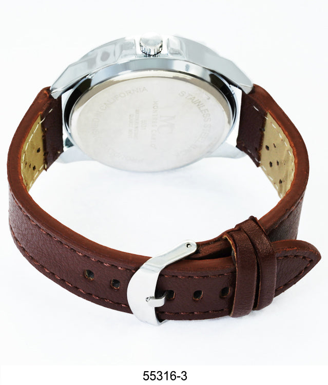 5531 - Faux Leather Band Watch