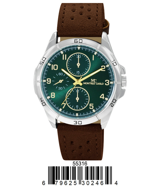 5531 - Faux Leather Band Watch