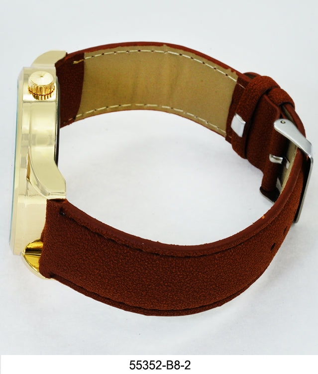 5535-B8 - Faux Leather band watch Gift Box Edition
