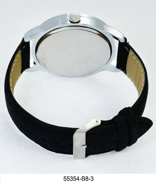 5535-B8 - Faux Leather band watch Gift Box Edition