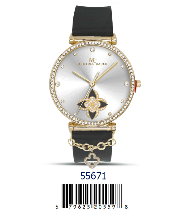 5567-Montres Carlo Silicon Band Watch