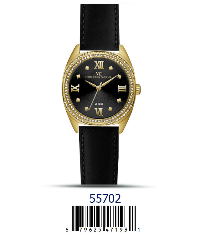 5570 - Faux Leather band watch