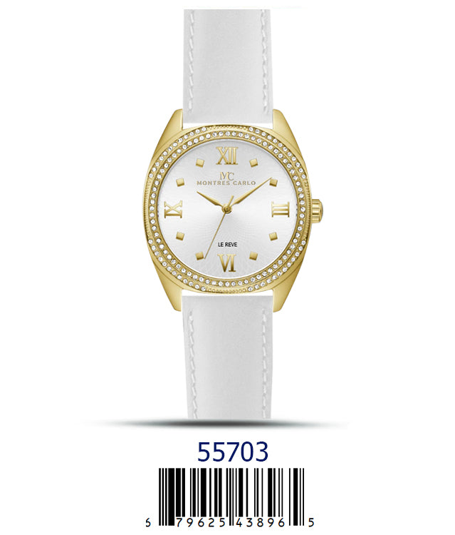 5570 - Faux Leather band watch