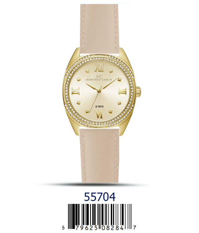 5570 - Faux Leather band watch