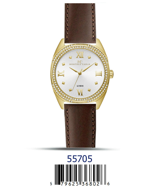 5570 - Faux Leather band watch