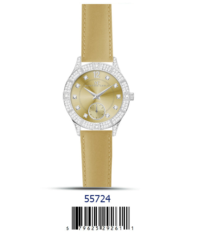 5572 - Faux Leather band watch
