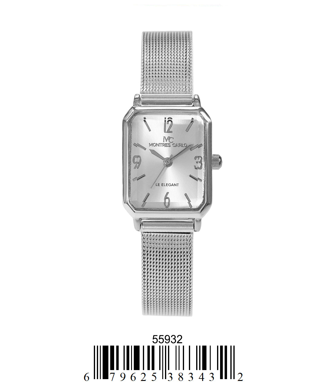 5593-Montres Carlo Mesh Band Watch