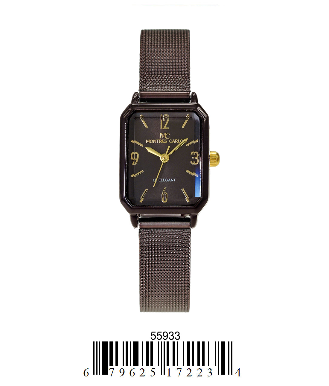 5593-Montres Carlo Mesh Band Watch